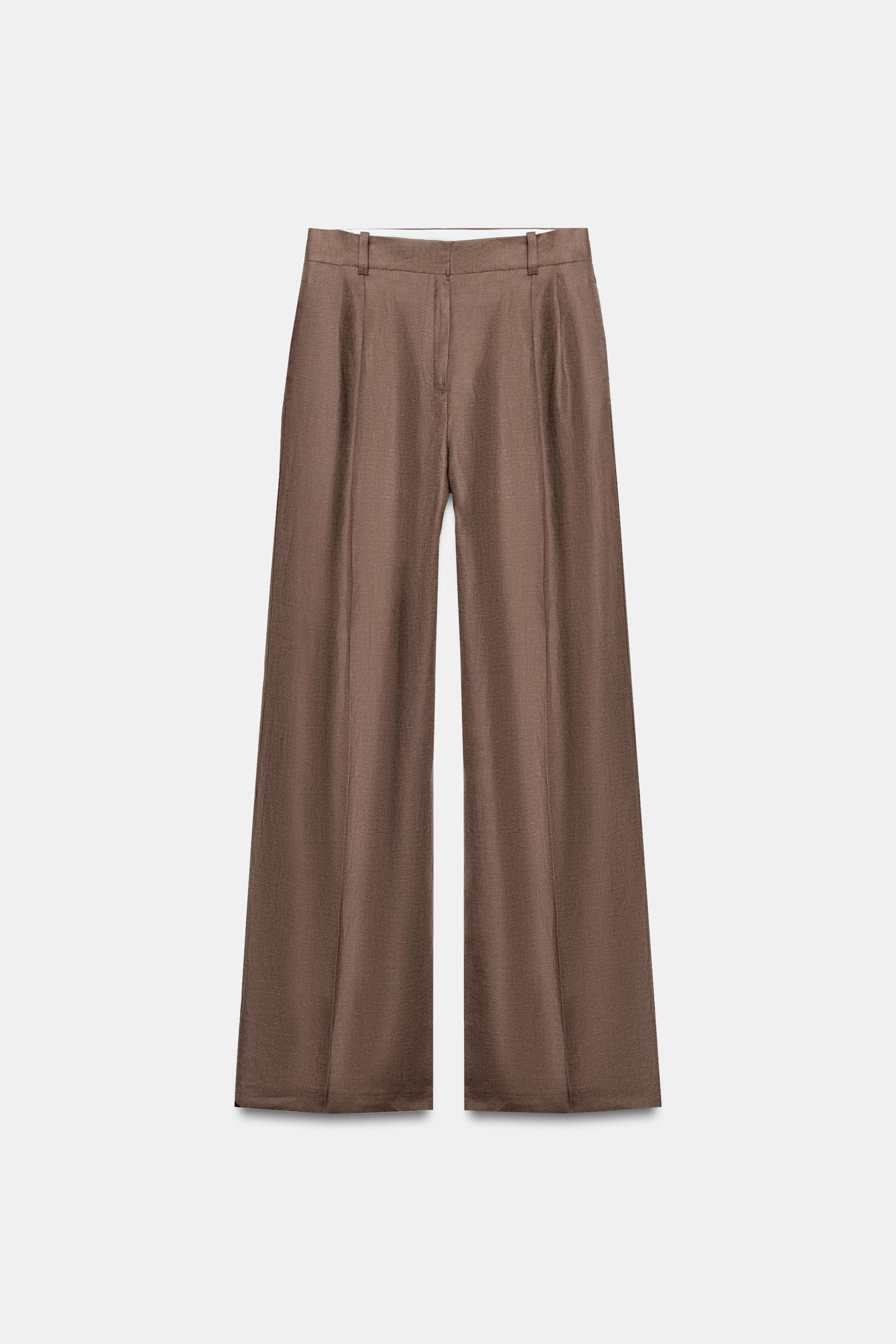 PANTALON DROIT 100% LIN